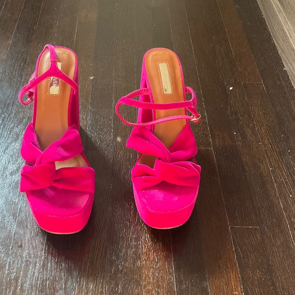 Primark Vibrant Pink Bow Heels